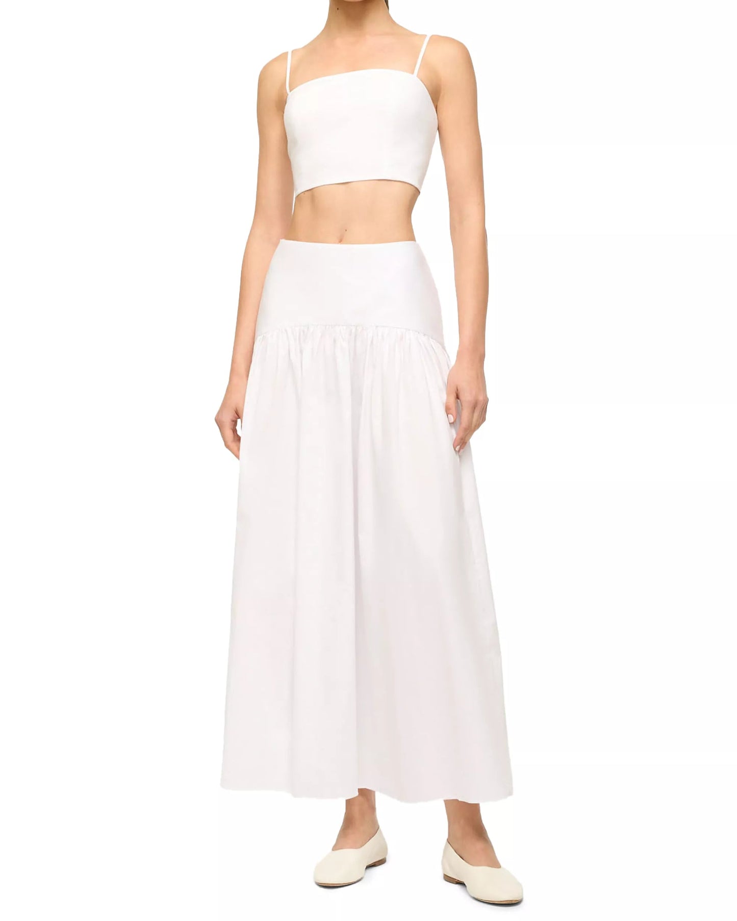 Staud Frederico Cotton Tank | White