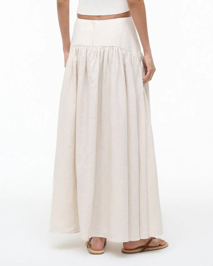 Staud Procida Linen Skirt | Natural
