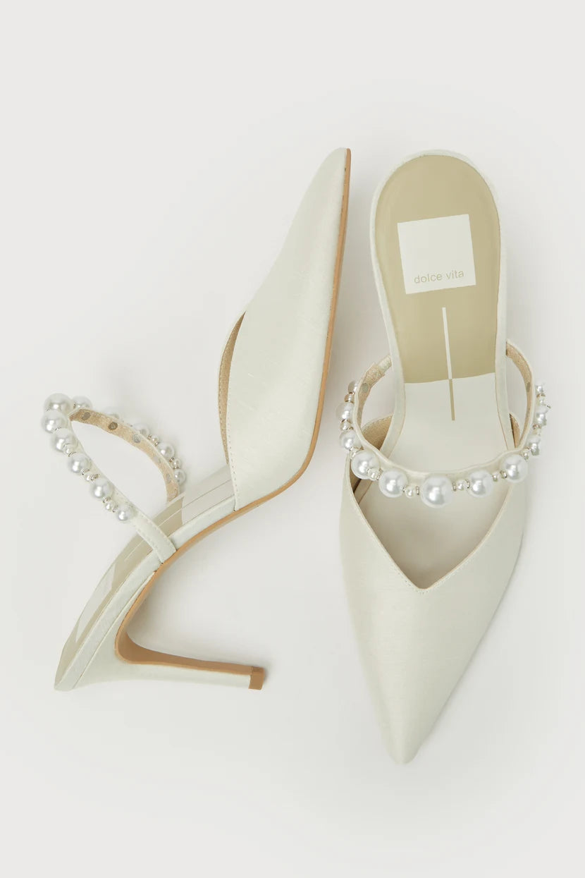 Dolce Vita Kanika Pearl Mid Heels Vanilla Pearls