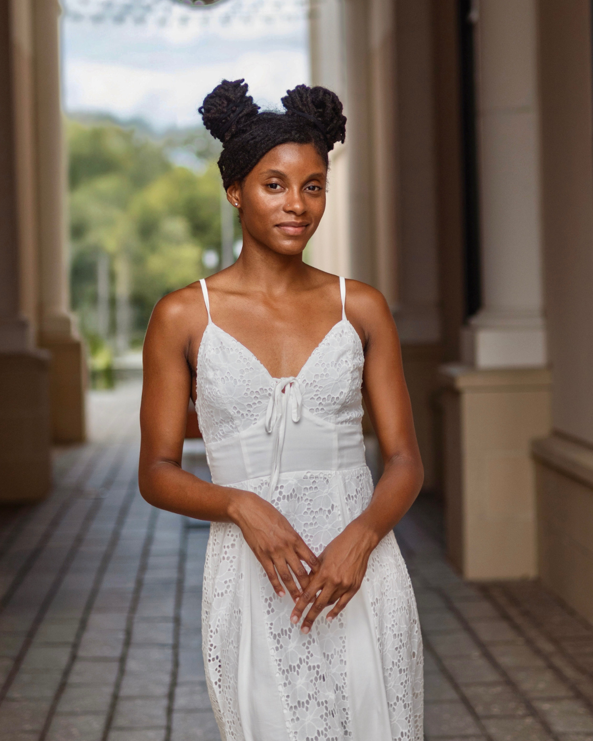 Mink Pink Midi Dress | White