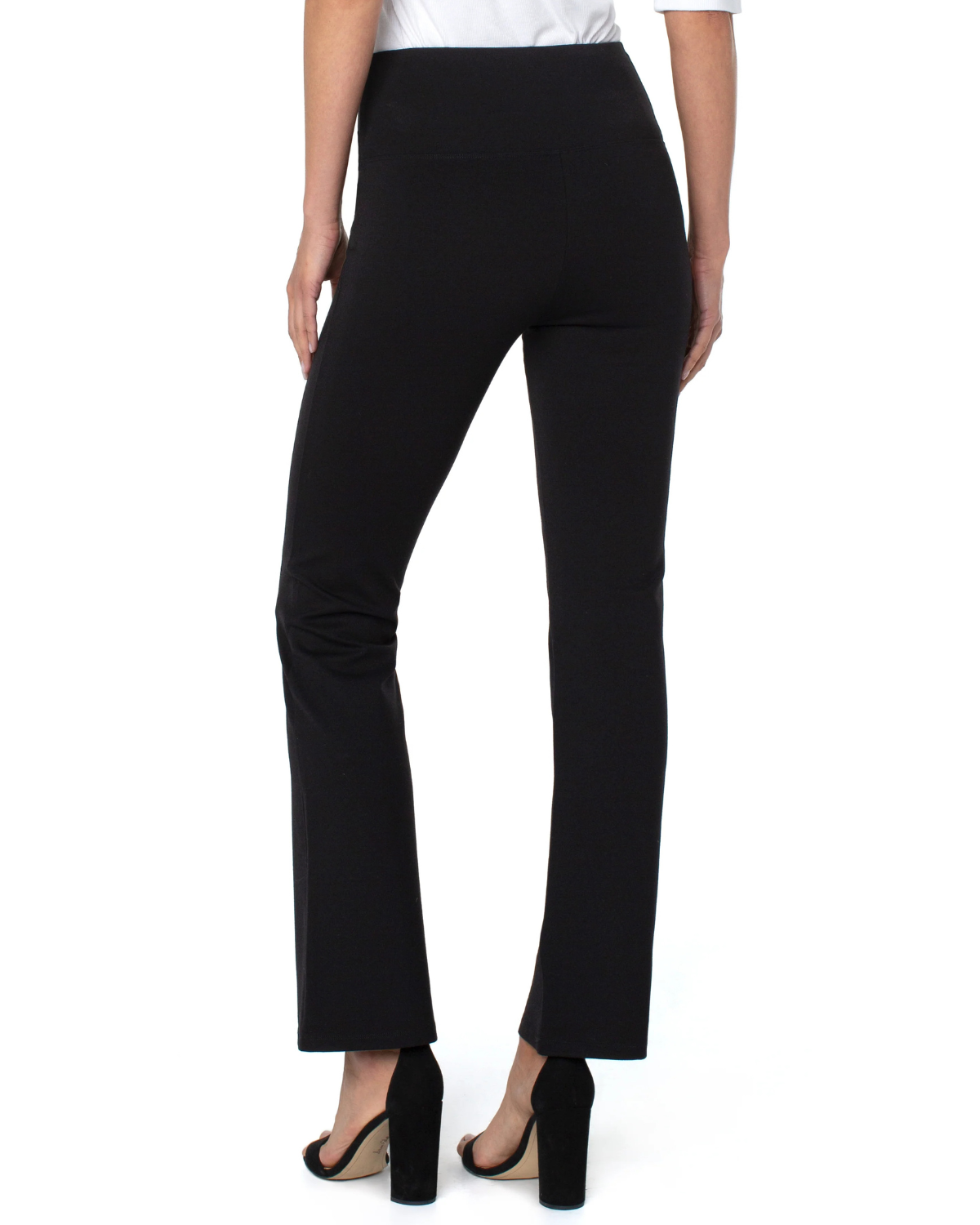 Liverpool Pearl Full Length Flare | Black