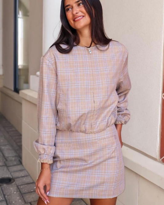 Sundays Iris Jacket | Heather Plaid