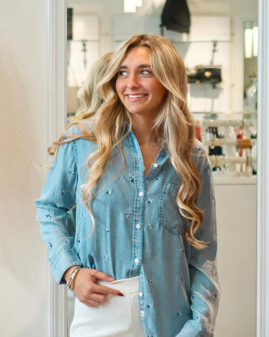 Rails Ingrid Shirt | Blue Blossoms