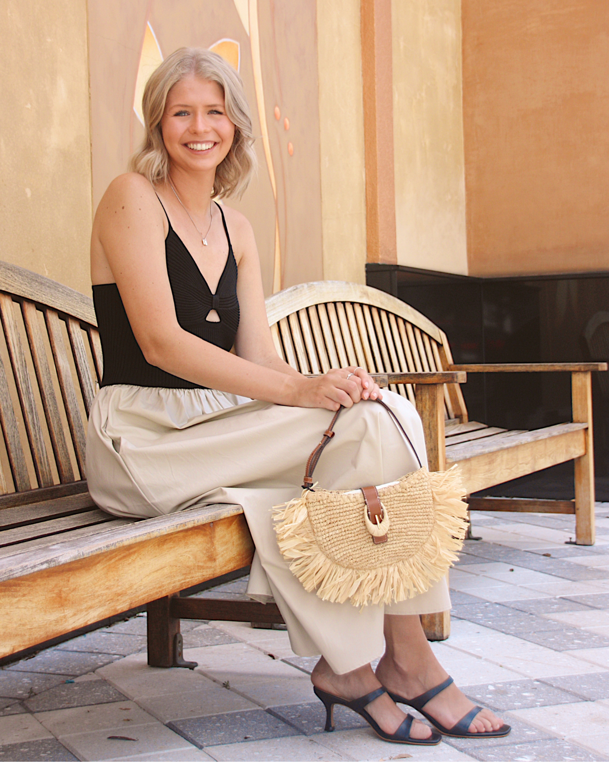 Lucy Paris Dress | Black + Tan