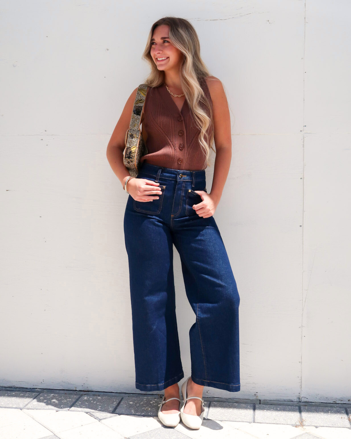 Paige Harper Ankle Wide Leg Jean | Amora