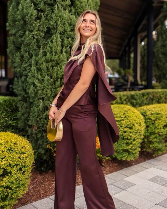 Amanda Uprichard Artemis Top | Tobacco