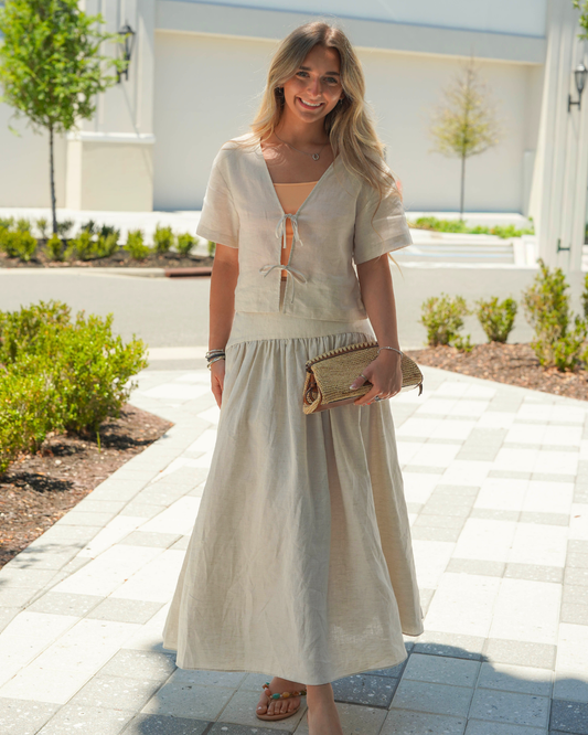 Staud Ava Linen Top
