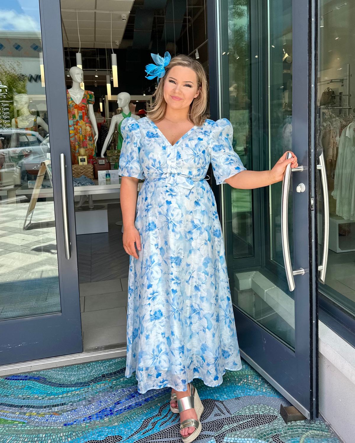 Hale Bob Mercy Organza Maxi Dress