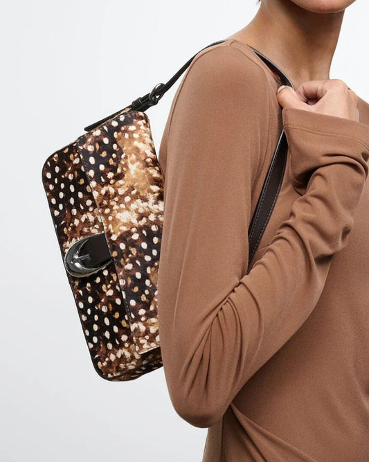 Staud Harlow Bag | Fawn Haircalf