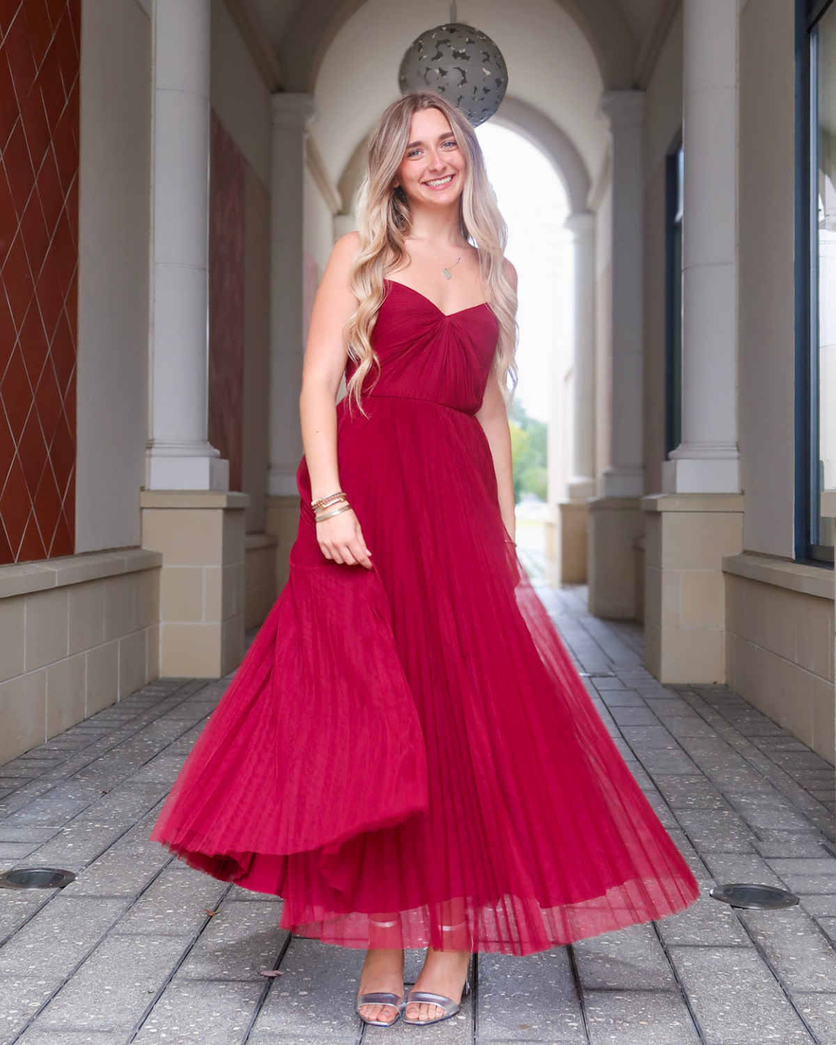 Hutch Virginia Dress | Pomegranate