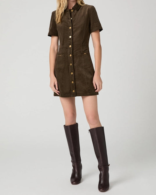 Paige Clementine Dress | Fern Corduroy