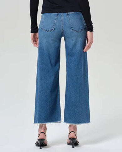 Citizens of Humanity Lyra Wide Leg Crop Raw Hem | Verve