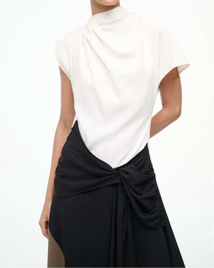 Staud Davina Dress | Black Multi