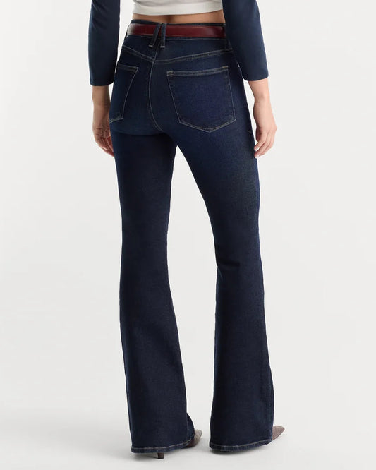 Good American Soft Tech Good Legs Flare Jeans | Indigo