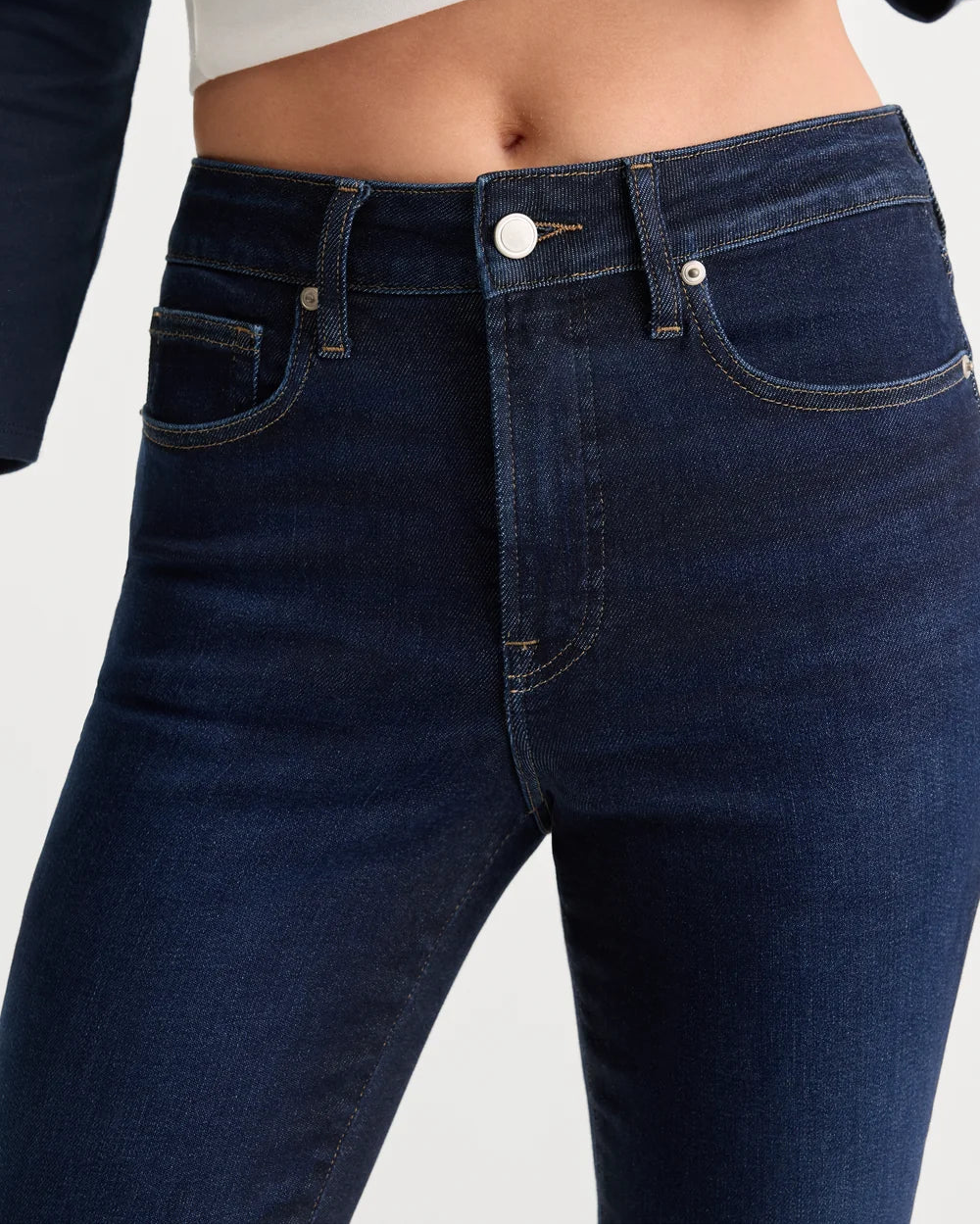 Good American Soft Tech Good Legs Flare Jeans | Indigo
