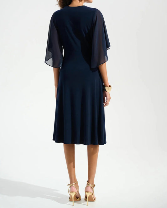 Joseph Ribkoff Wrap Dress | Midnight Blue