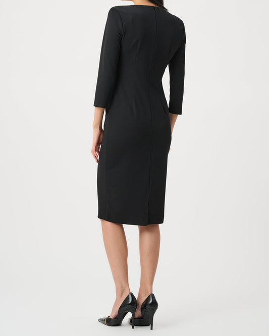 Joseph Ribkoff Knot Waist Dress | Black
