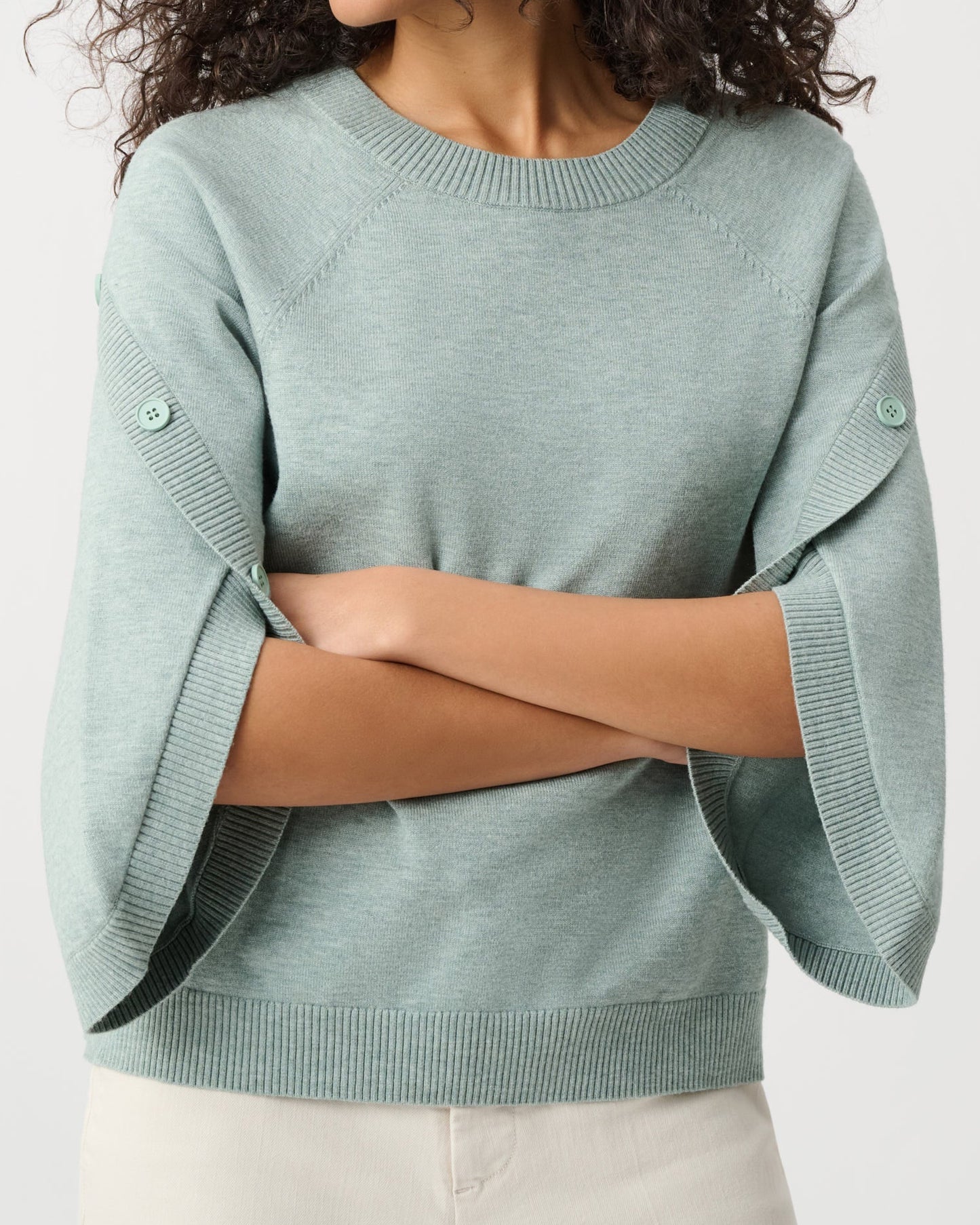 Joseph Ribkoff Tulip Sleeve Sweater | Frosted Mint