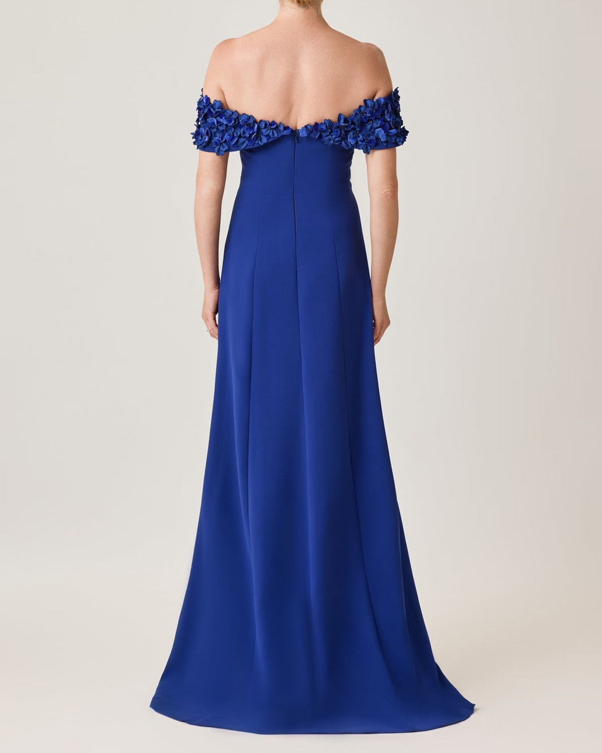 Teri Jon Crepe Grown | Sapphire