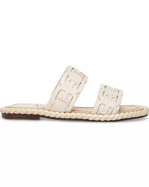 Sam Edelman Tatum Overlay Detail Double Band Flat Sandals