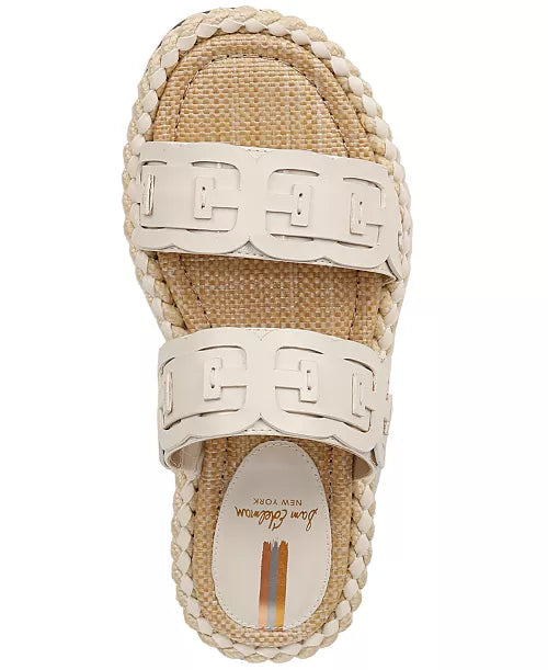 Sam Edelman Tatum Overlay Detail Double Band Flat Sandals