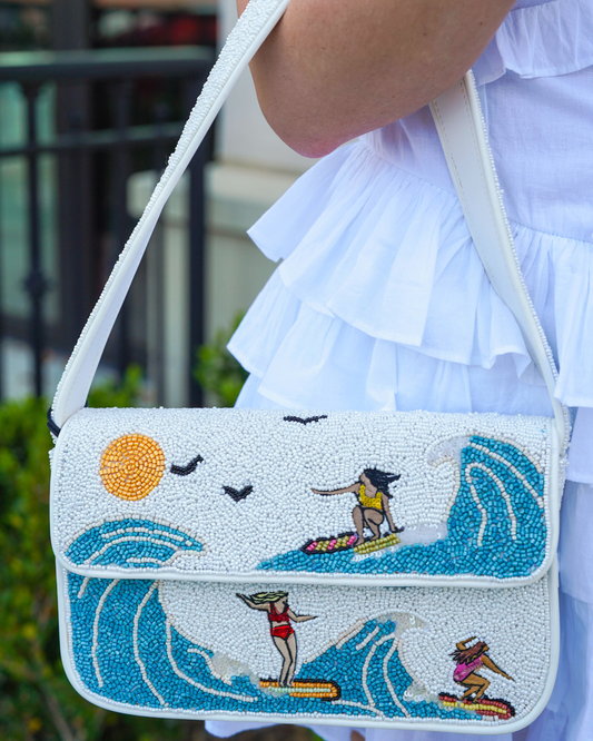 Staud Tommy Beaded Bag | Surf Babes