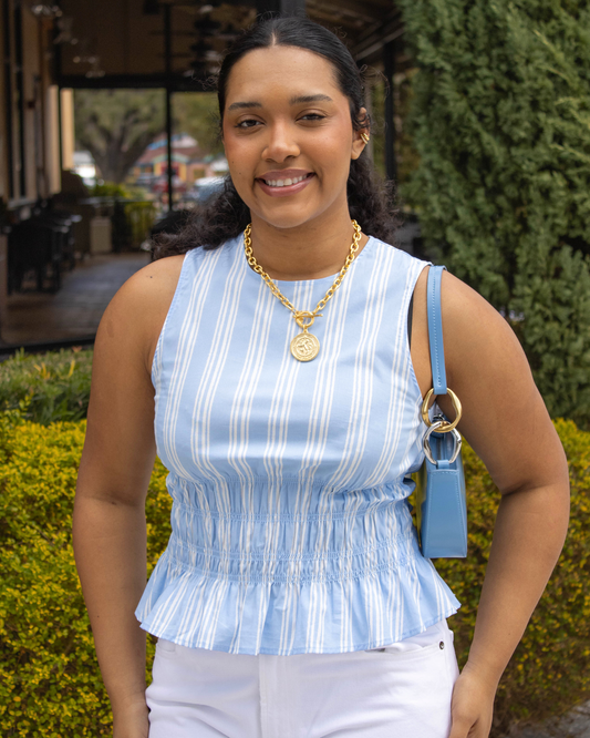 Staud Culver Top | Ventura Stripe