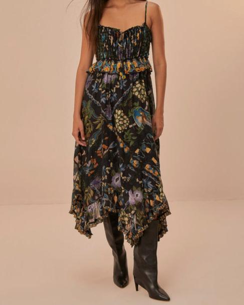 Farm Rio Winter Garden Black Pleated Lace Sleeveless Midi Dress Narcissus Gainesville Farm Rio Winter Garden Black Pleated Lace Sleeveless Midi Dress Narcissus Gainesville