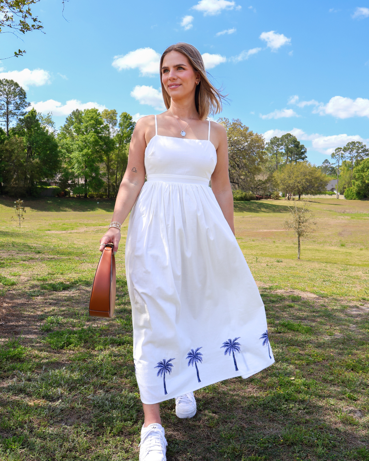 Mink Pink Isadora Embroidered Midi Dress