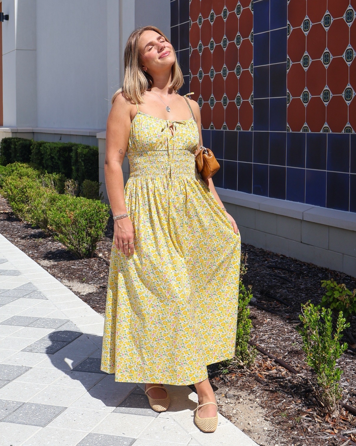 Love the Label Liberty Fabric Margaux Dress | Mrs Stoneley Yellow