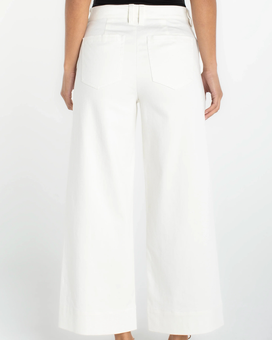 Liverpool Crop Wide Leg | Whipped Cream