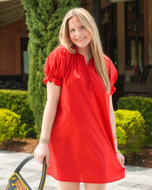 Sundays Crew Dress | Montauk Red