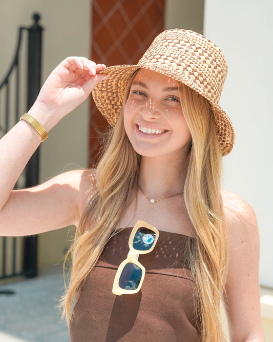 BTB Jaxon Bucket Hat | Natural/Chocolate