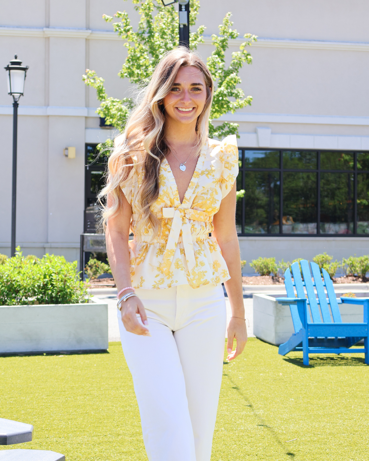 Hutch Tazz Top | Champagne Dainty Floral