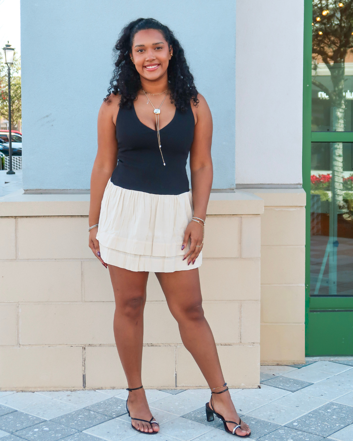 Show Me Your Mumu Kenna Mini Dress | Black/Cream