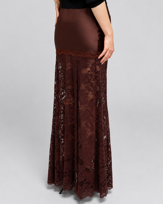 Generation Love Perrine Lace Combo Satin Skirt