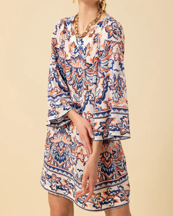 Hale Bob Flora Silk Dress | Navy Narcissus Gainesville Hale Bob Flora Silk Dress | Navy Narcissus Gainesville