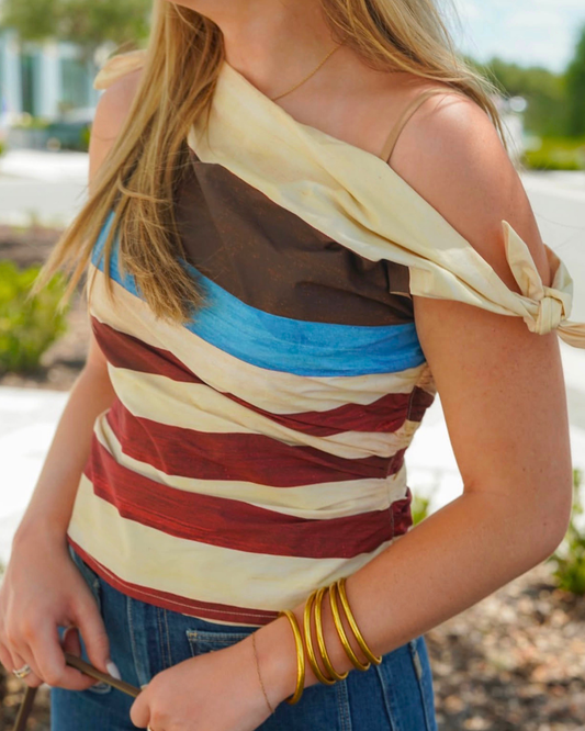 Staud Bellaria Top | Caffe Stripe