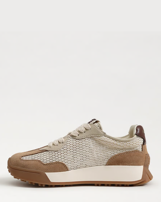Sam Edelman Langley Lace Up Sneaker | Modern Ivory Mesh/Suede