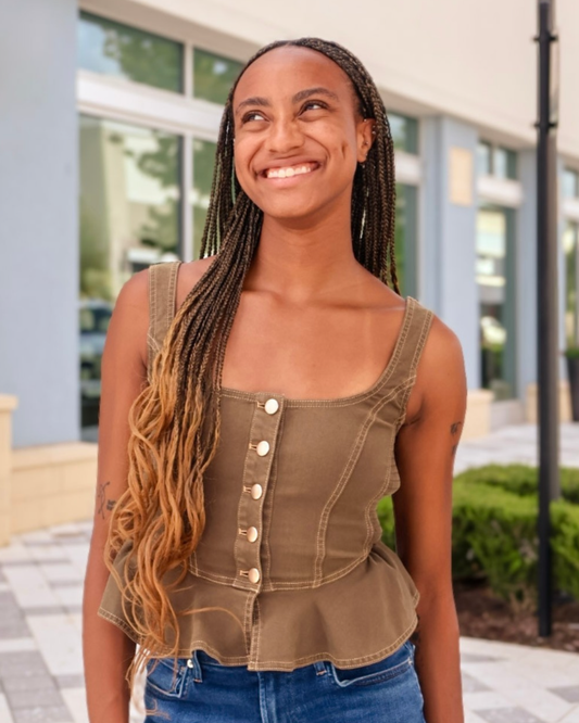 Love the Label Eva Top | Ivy Green