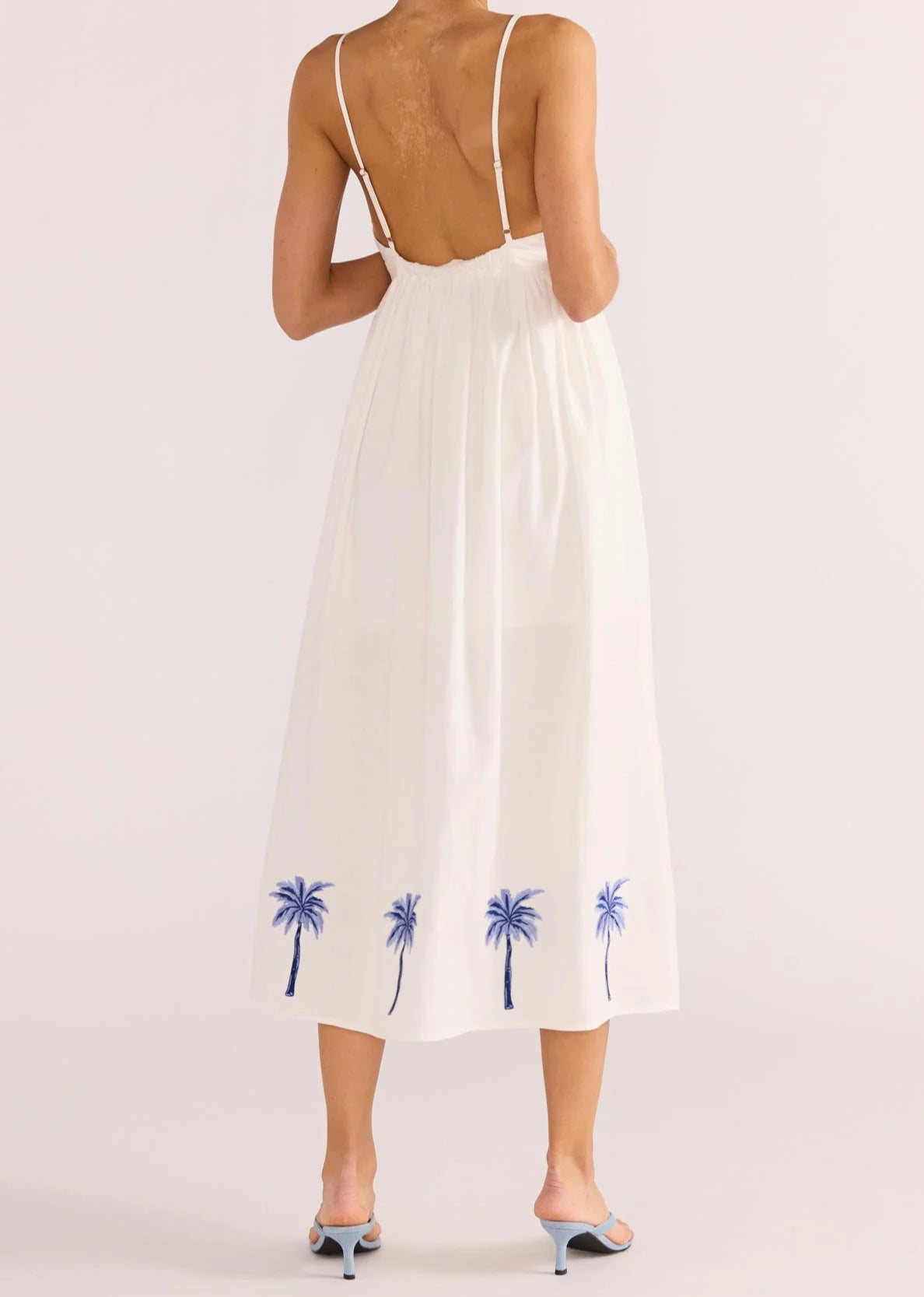 Mink Pink Isadora Embroidered Midi Dress