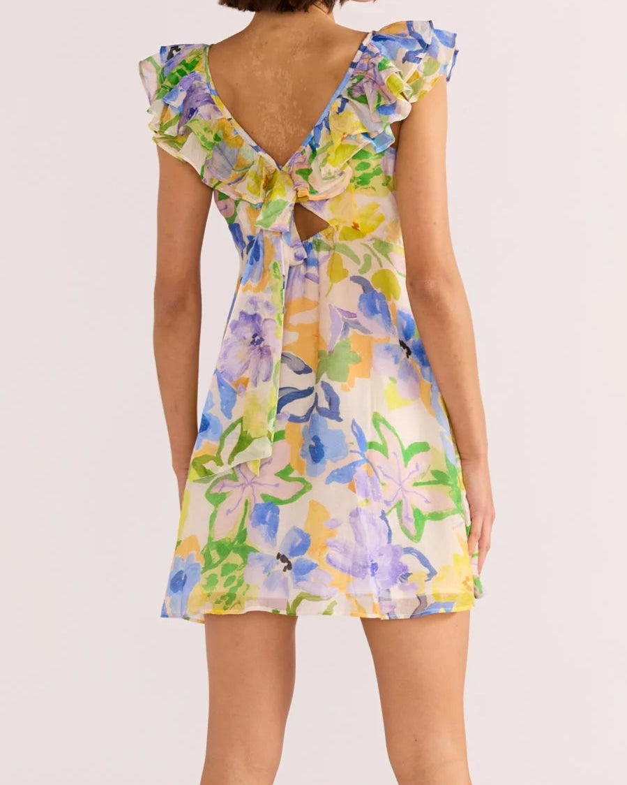 Mink Pink Fable Frill Mini Dress