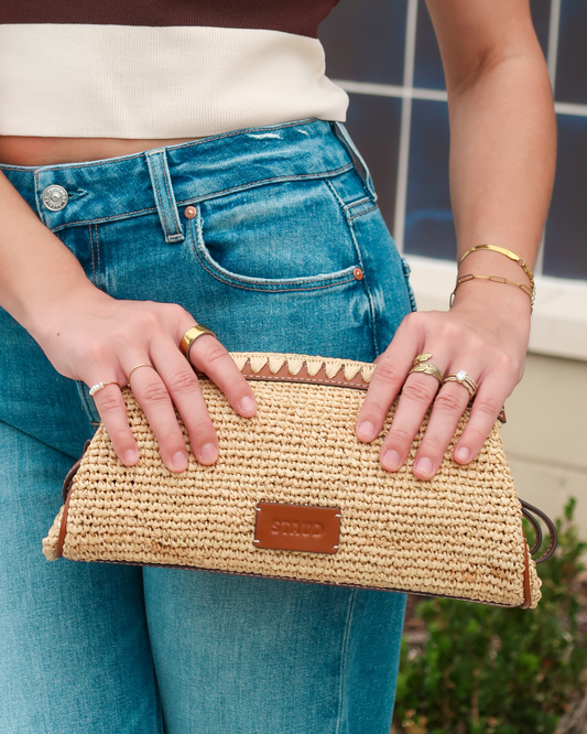Staud Maude Convertible Clutch | Natural