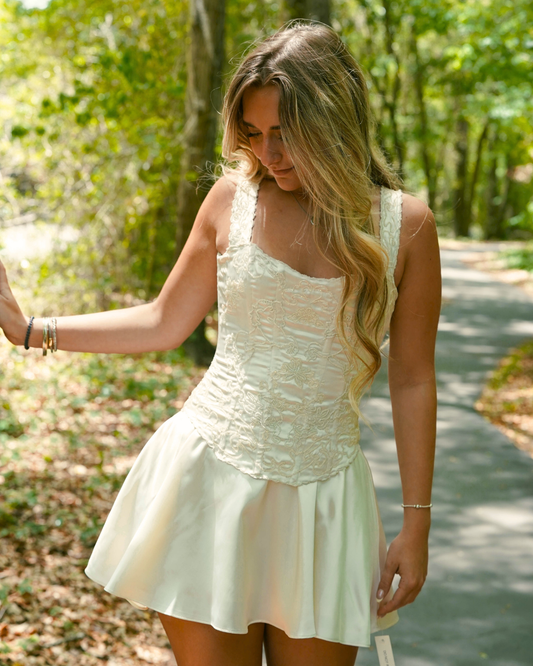 For Love & Lemons Olea Corset Mini Dress
