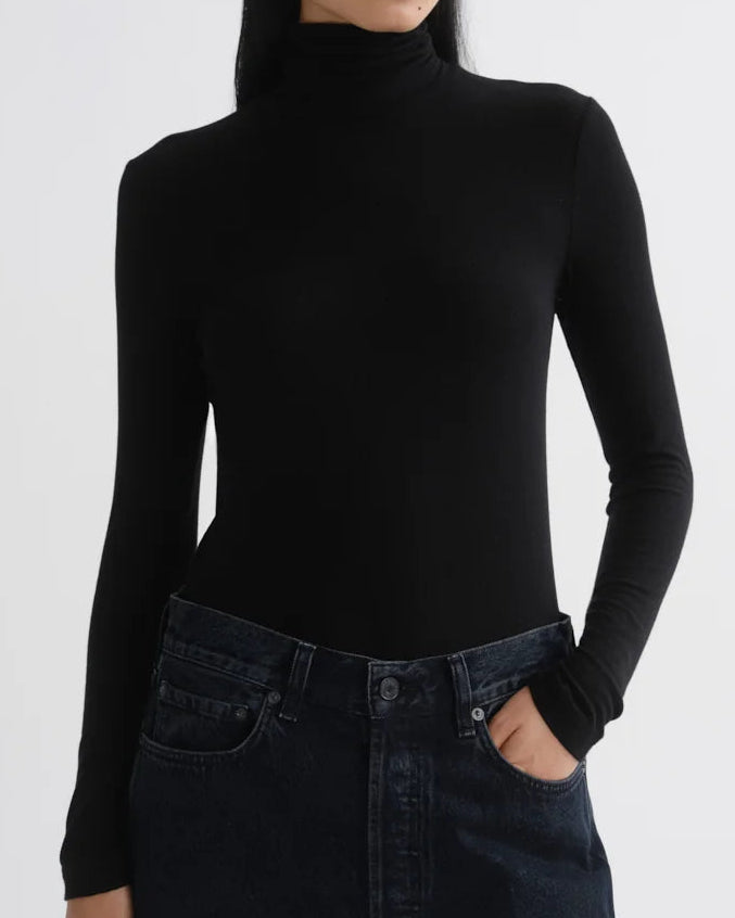 AGOLDE Pascale Turtleneck | Black