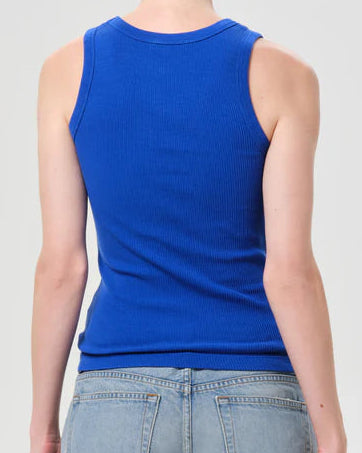 AGOLDE Poppy Tank | Cobalt