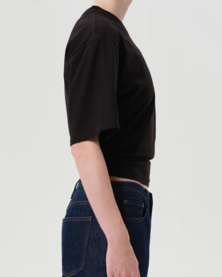 AGOLDE Shari Tee | Black