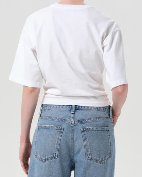 AGOLDE Shari Tee | White