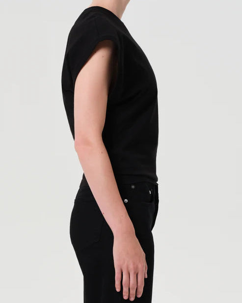 AGOLDE Meg Tee | Black