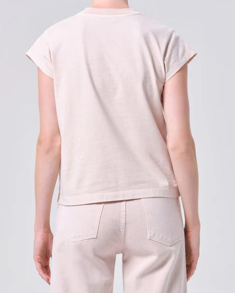 AGOLDE Long Line Bryce Cap Sleeve Tee | Foundation